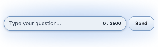 AI research send input panel